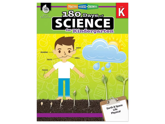 180 Days of Science Workbook - Kindergarten - US 9899