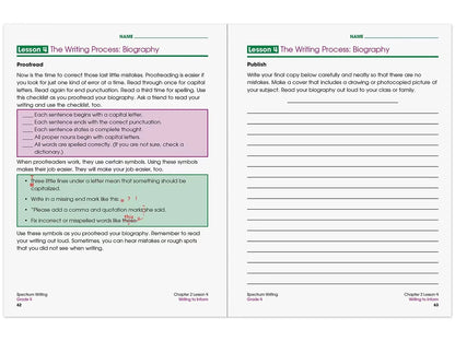 Spectrum® Writing Workbook - Gr. 4 - US 9719