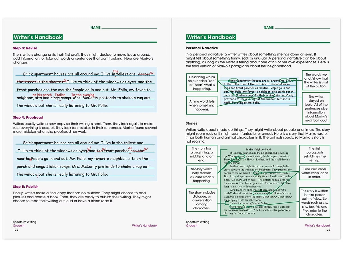 Spectrum® Writing Workbook - Gr. 4 - US 9719
