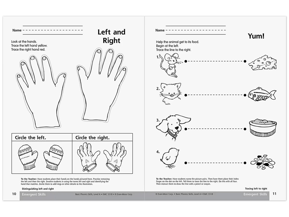 Basic Phonics Skills Workbook - Pre K-K - US 9397