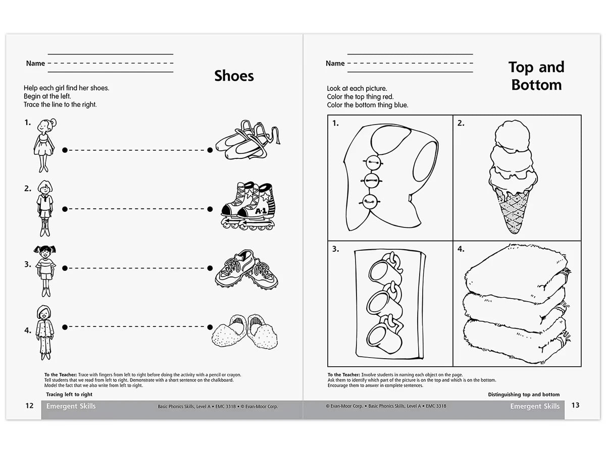 Basic Phonics Skills Workbook - Pre K-K - US 9397