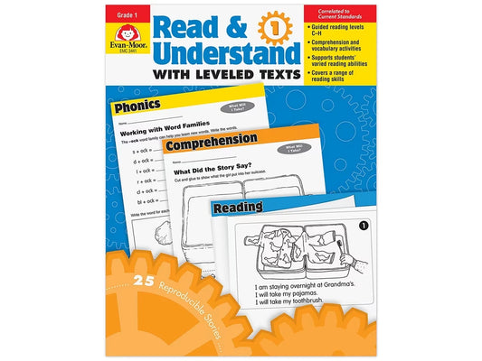 Read & Understand with Leveled Texts Workbook - Gr. 1 - US 8776