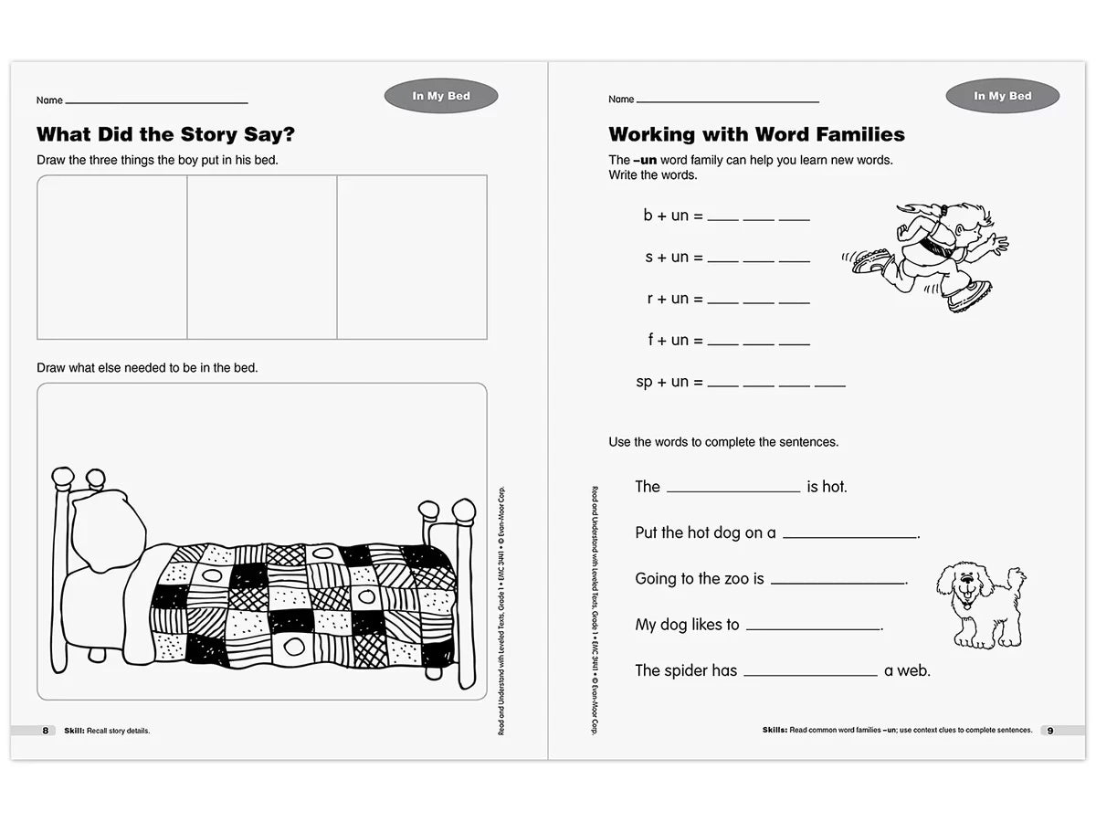 Read & Understand with Leveled Texts Workbook - Gr. 1 - US 8776