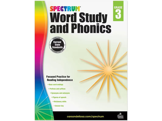 Spectrum® Phonics Workbook - Gr. 3 - US 1776