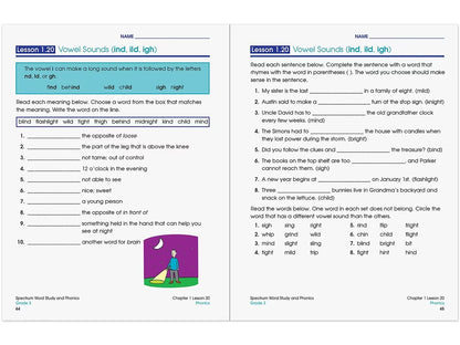 Spectrum® Phonics Workbook - Gr. 3 - US 1776