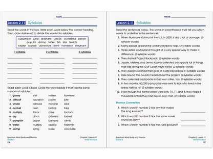 Spectrum® Phonics Workbook - Gr. 3 - US 1776