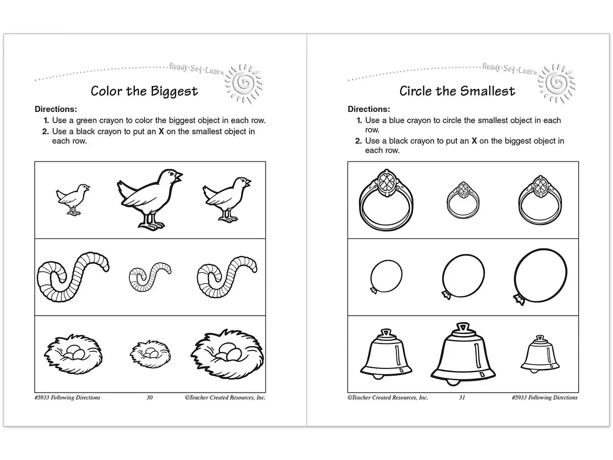Following Directions Workbook - US 1908