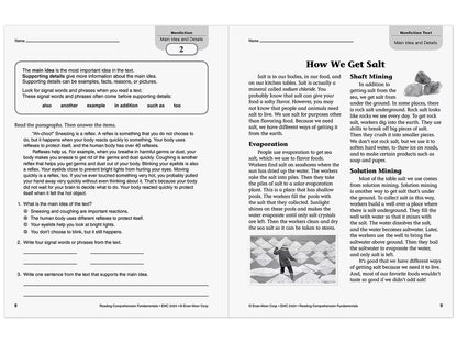 Reading Comprehension Fundamentals Workbook - Gr. 4 - US 2217
