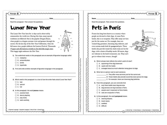 Comprehension Skills Workbook - Gr. 4 - US 5888