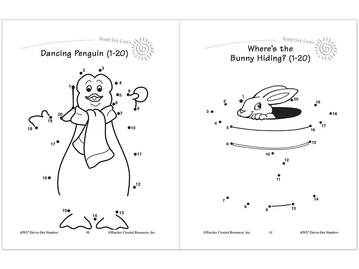 Dot-To-Dot Numbers Workbook - US 1623