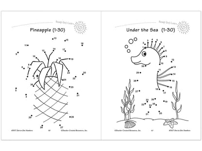 Dot-To-Dot Numbers Workbook - US 1623