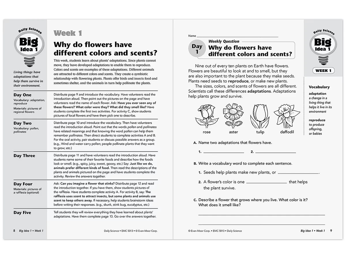 Daily Science Reproducible Activities Workbook - Gr. 3 - US 9931