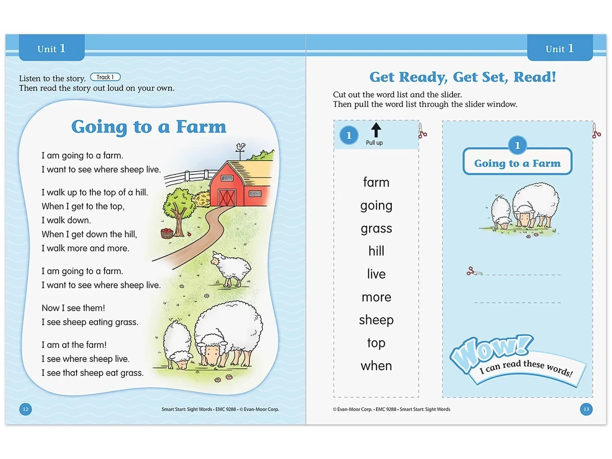 Sight-Words Smart Start Workbook - Kindergarten - US 8034
