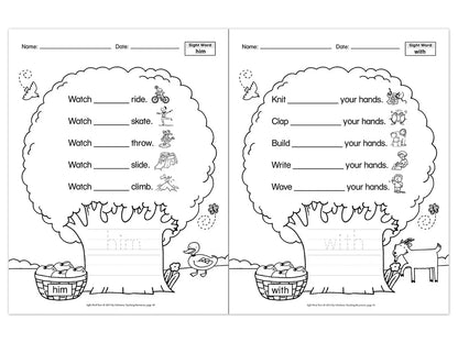 Sight-Word Trees Workbook - US 1117
