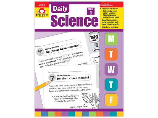 Daily Science Reproducible Activities Workbook - Gr. 1 - US 8523