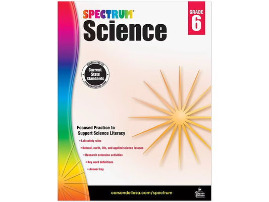 Spectrum® Science Workbook - Gr. 6 - US 5126