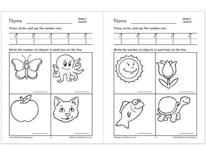 Math Practice for Beginners Workbook - US 2141