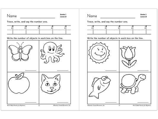 Math Practice for Beginners Workbook - US 2141