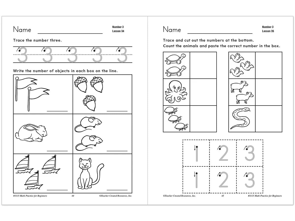 Math Practice for Beginners Workbook - US 2141