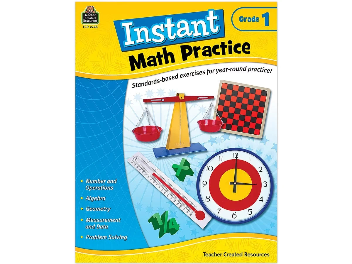 Instant Math Practice Workbook - Gr. 1 - US 1029