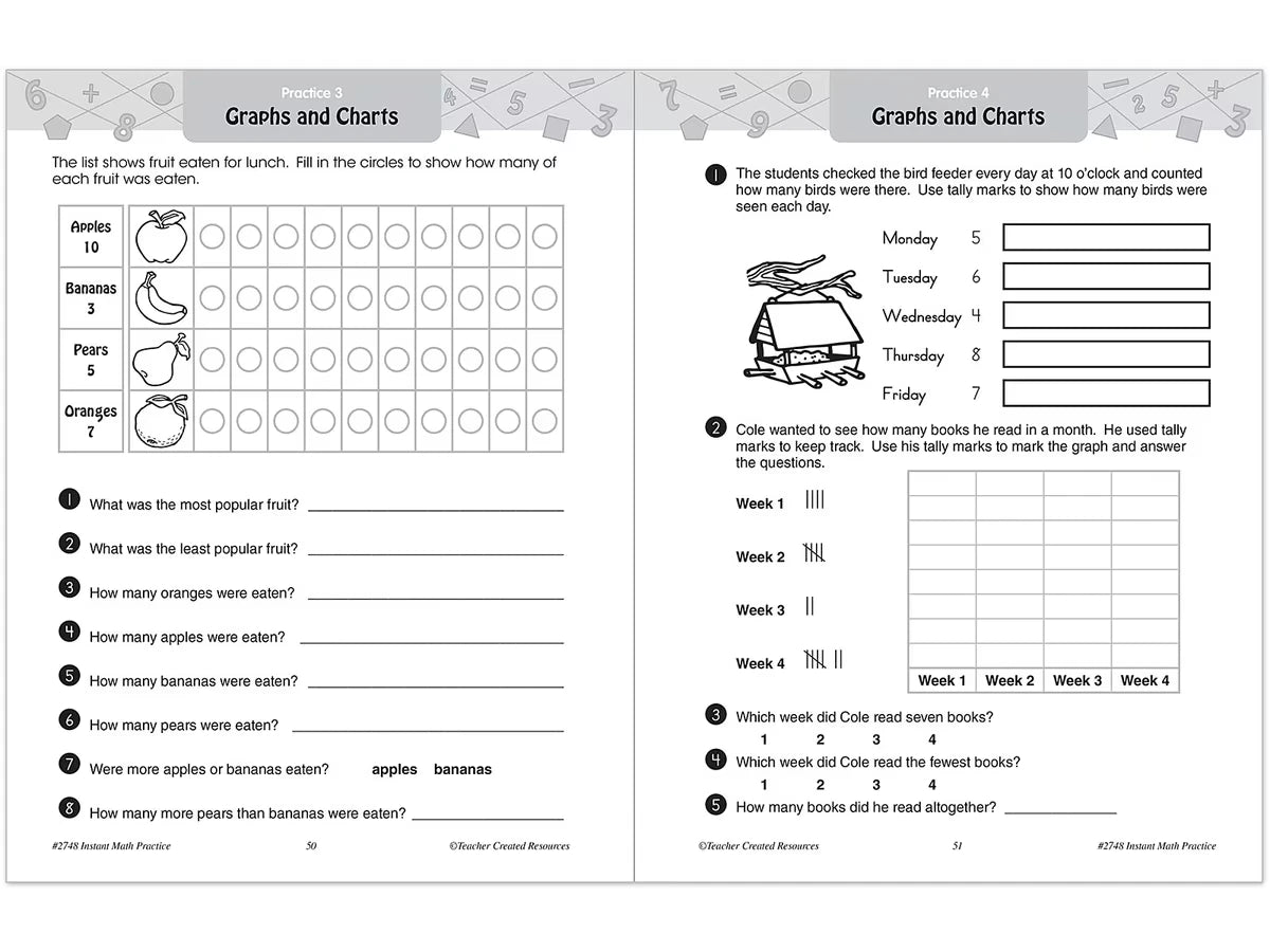 Instant Math Practice Workbook - Gr. 1 - US 1029