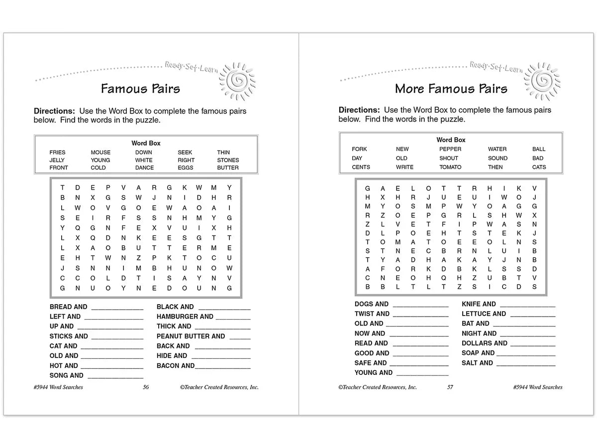 Word Searches Workbook - Gr. 2 - US 3869