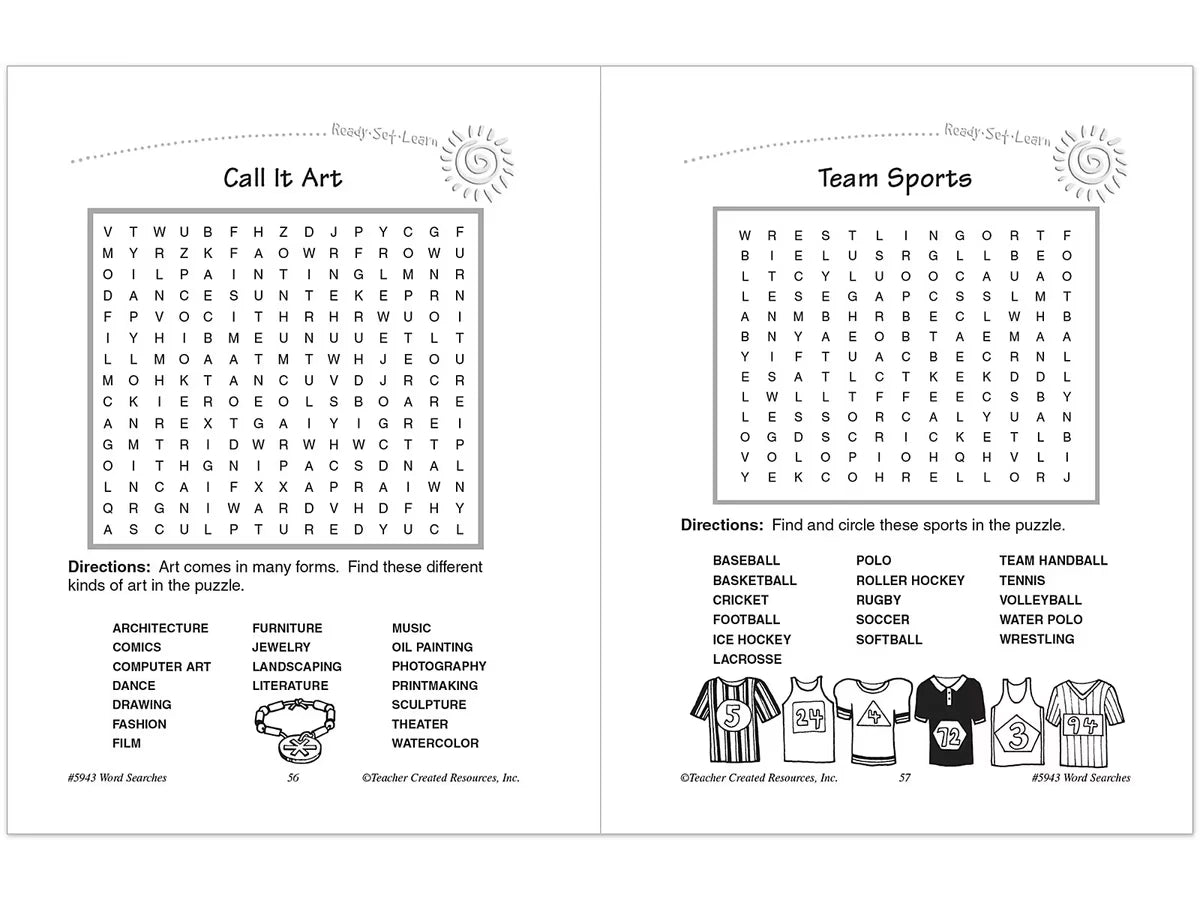 Word Searches Workbook - Gr. 1 - US 3262