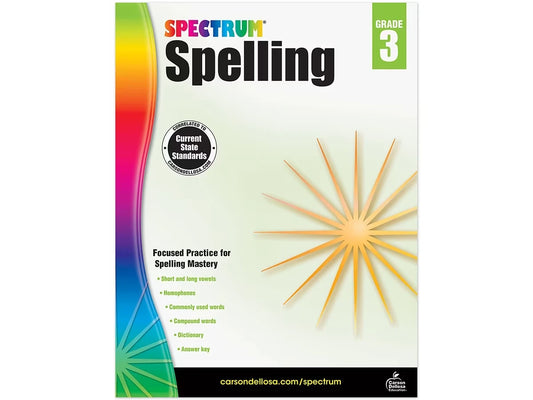 Spectrum® Spelling Workbook - Gr. 3 - US 7625