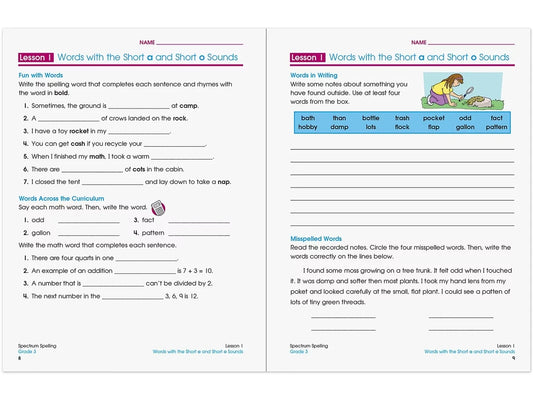 Spectrum® Spelling Workbook - Gr. 3 - US 7625