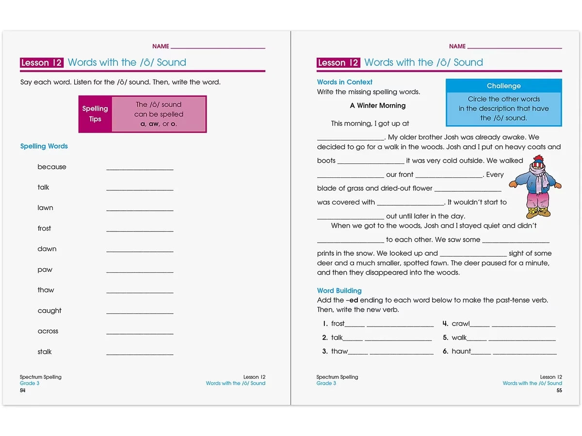 Spectrum® Spelling Workbook - Gr. 3 - US 7625