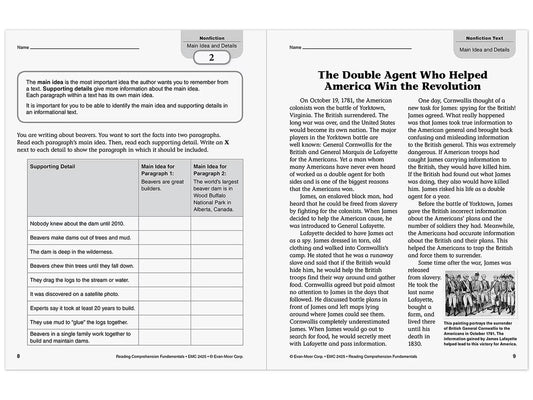 Reading Comprehension Fundamentals Workbook - Gr. 5 - US 8798