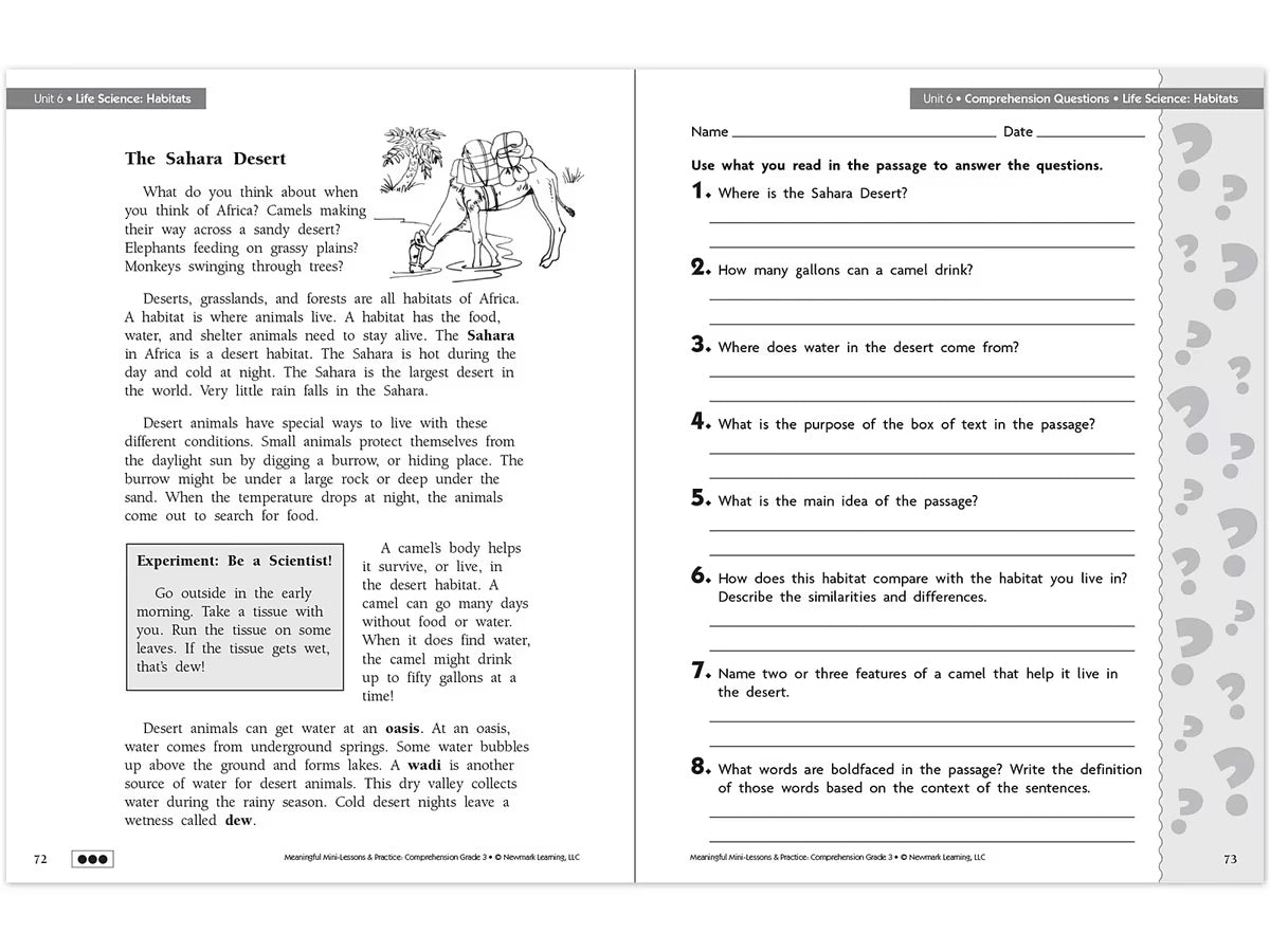 Comprehension Workbook - Gr. 3 - US 9260