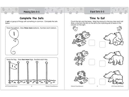 Instant Math Practice Workbook - Kindergarten - US 9174