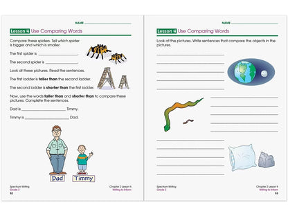 Spectrum® Writing Workbook - Gr. 2 - US 1056