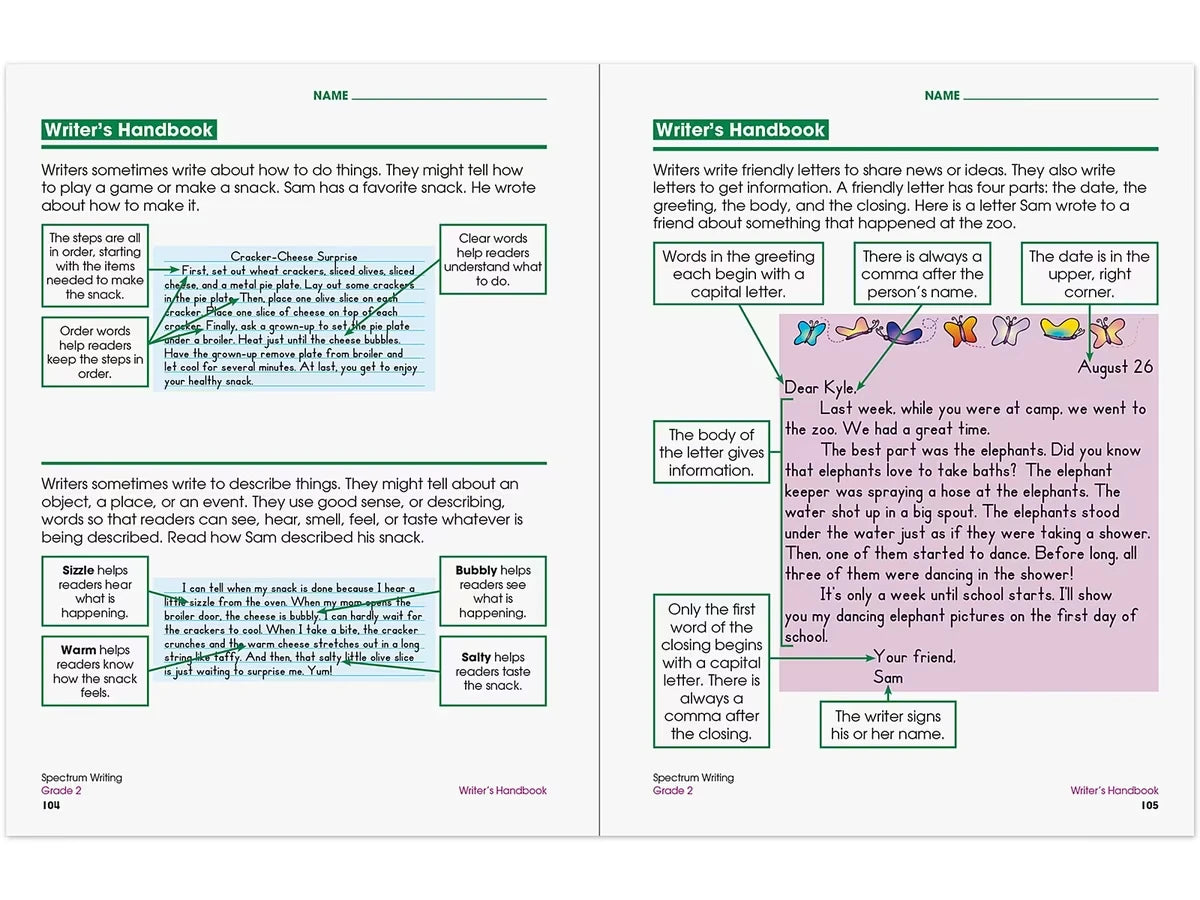 Spectrum® Writing Workbook - Gr. 2 - US 1056