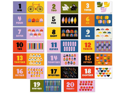 Lisa Congdon Numbers 1-20 Bulletin Board Set - US 8367