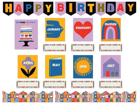 Lisa Congdon Birthday Bulletin Board Set - US 9702