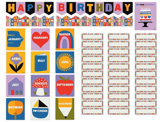 Lisa Congdon Birthday Bulletin Board Set - US 9702