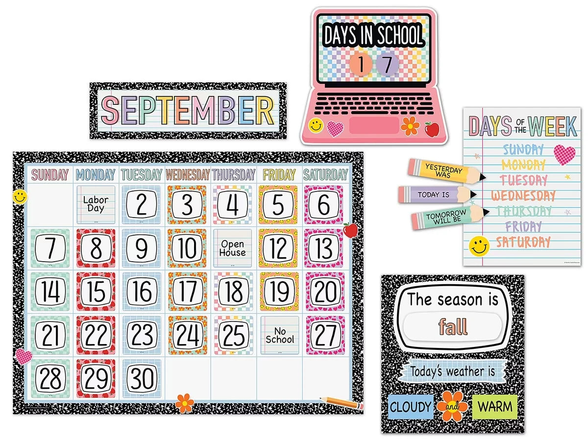 Cool for School Calendar Bulletin Board Set - US 2388