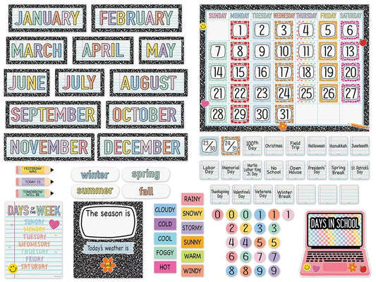 Cool for School Calendar Bulletin Board Set - US 2388