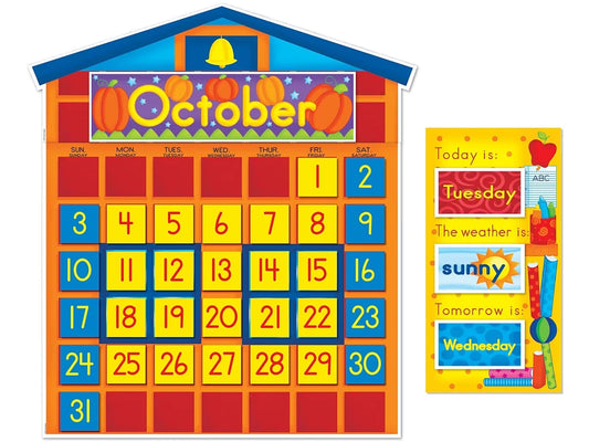 Schoolhouse Calendar Bulletin Board Set - US 8863