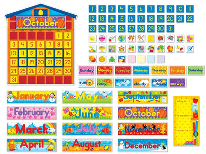 Schoolhouse Calendar Bulletin Board Set - US 8863