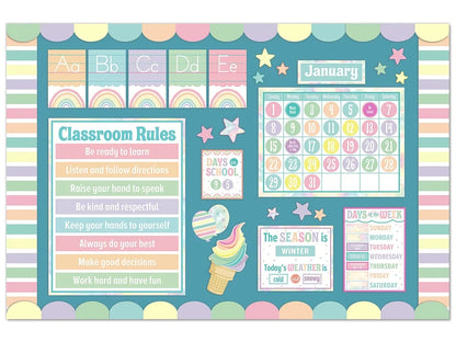 Pastel Pop Classroom Rules Poster - US 4064