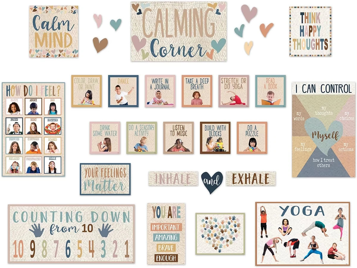 Everyone Is Welcome Calming Corner Bulletin Board Set - US 9898