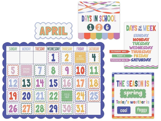 Color Crush Calendar Bulletin Board Set - US 5127