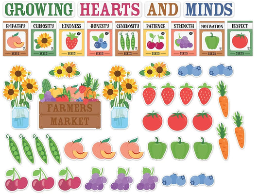 Farmers Market Growing Hearts Bulletin Board Set - US 8898
