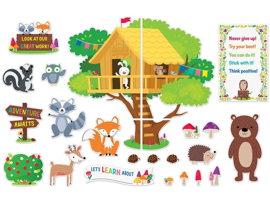 Woodland Friends Treehouse Bulletin Board Set - US 2592