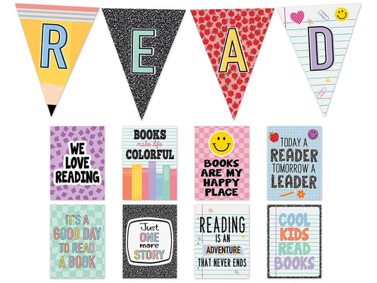 Cool for School Read Bulletin Board Set - US 8639