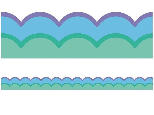 Retro Remix Cool Waves Scalloped Border - US 9811