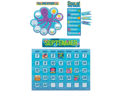 Seas the Day Calendar Bulletin Board Set - US 5250